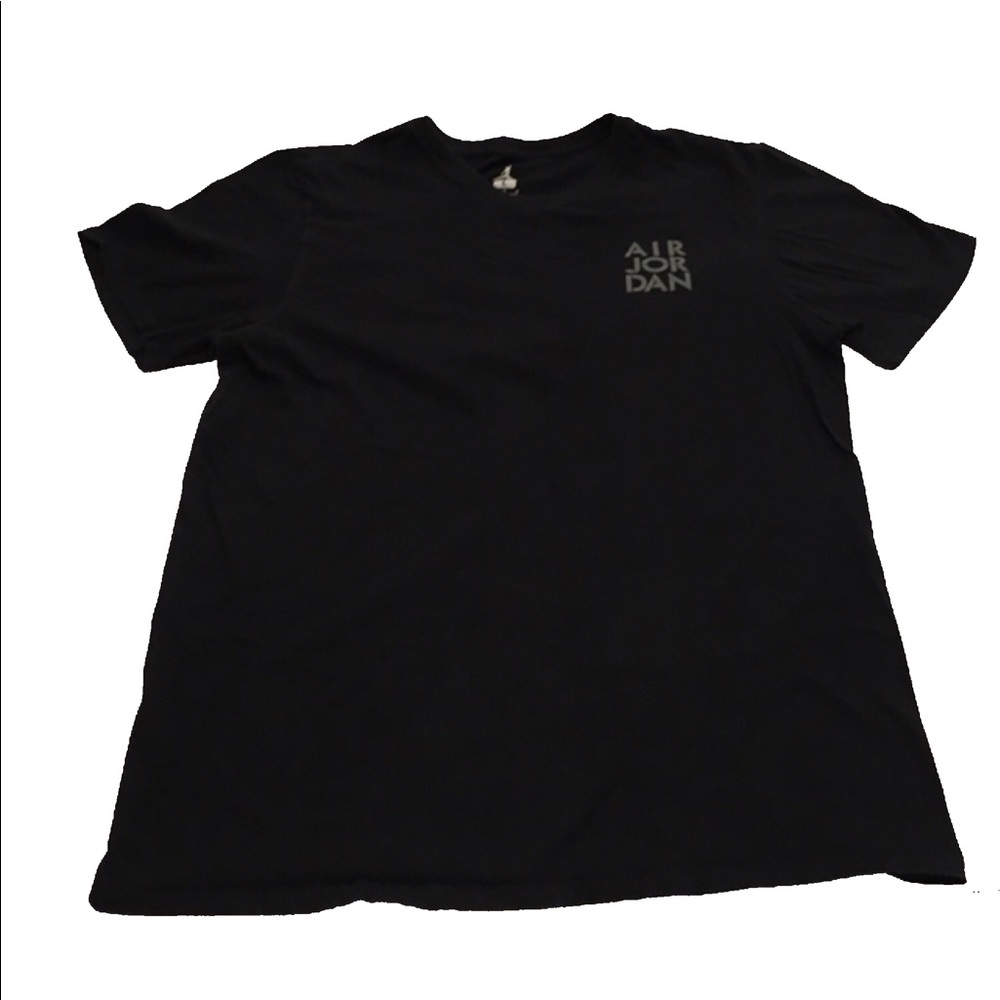 Jordan Black T shirt Large Tee Logo Nike Air